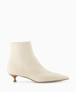 Agl Enkellaars Lenor Bootie Off White*Dames Laarzen