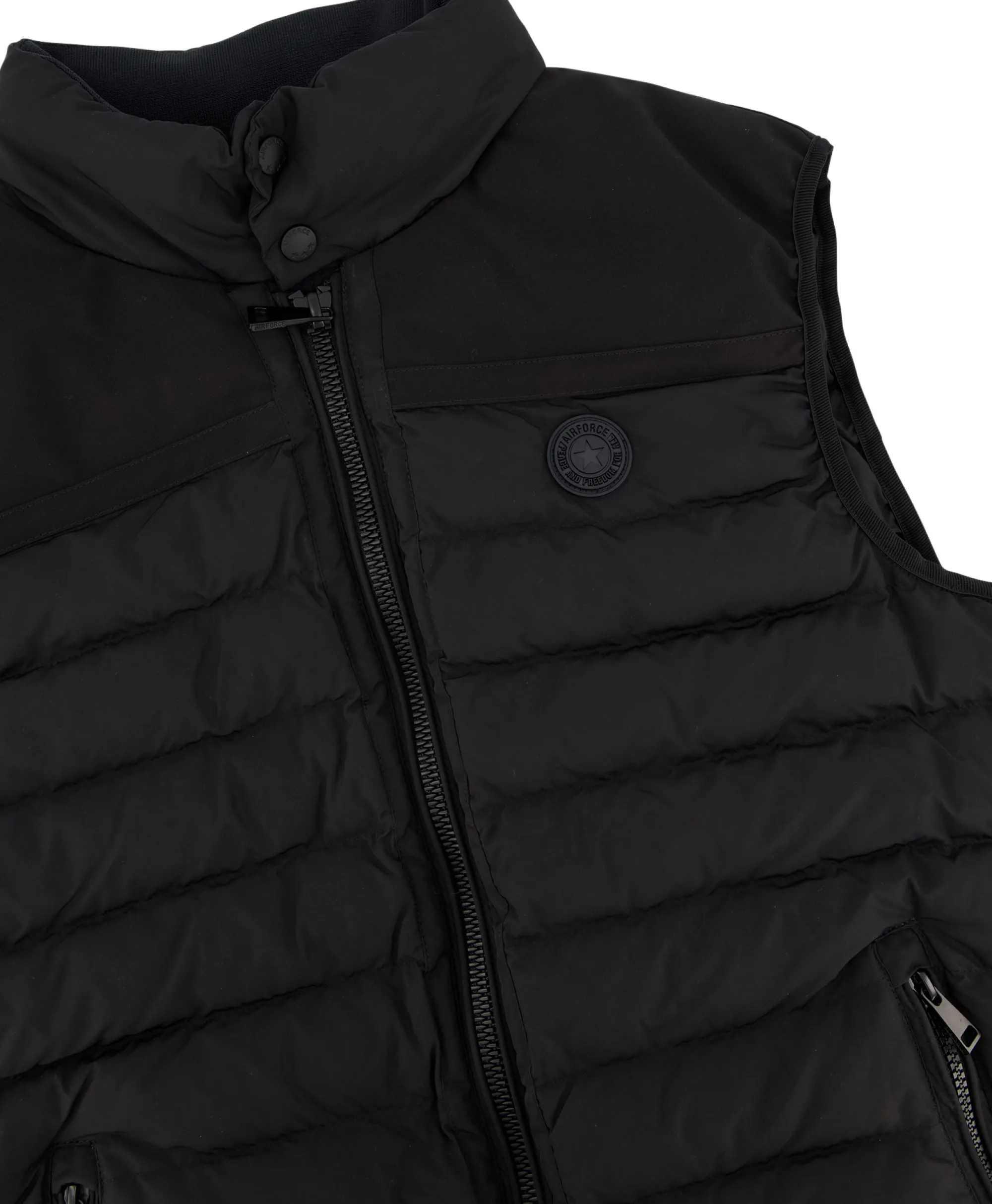 Airforce Bodywarmer Jas Zwart*Heren Jassen