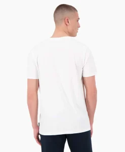 Airforce T-Shirt Korte Mouw Garment Dyed Wit*Heren T-Shirts