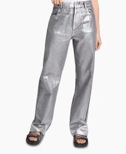 Alix The Label Jeans Woven Silver Denim Zilver*Dames Broeken