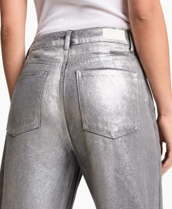 Alix The Label Jeans Woven Silver Denim Zilver*Dames Broeken