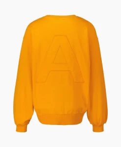 Alix The Label Pullover Knitted Patch Oranje*Dames Truien