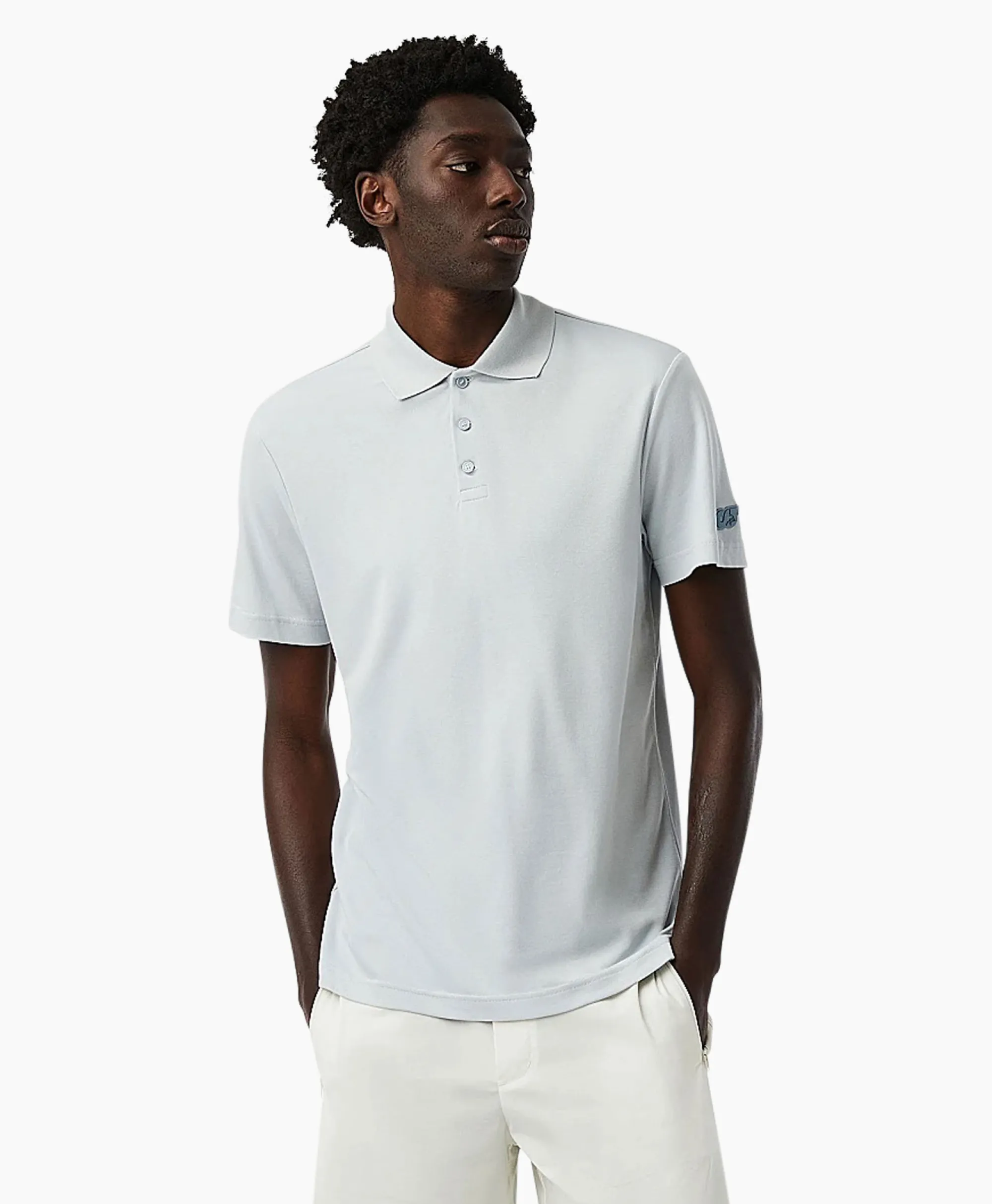 Alpha Tauri Polo Japin Licht Blauw*Heren Polo's