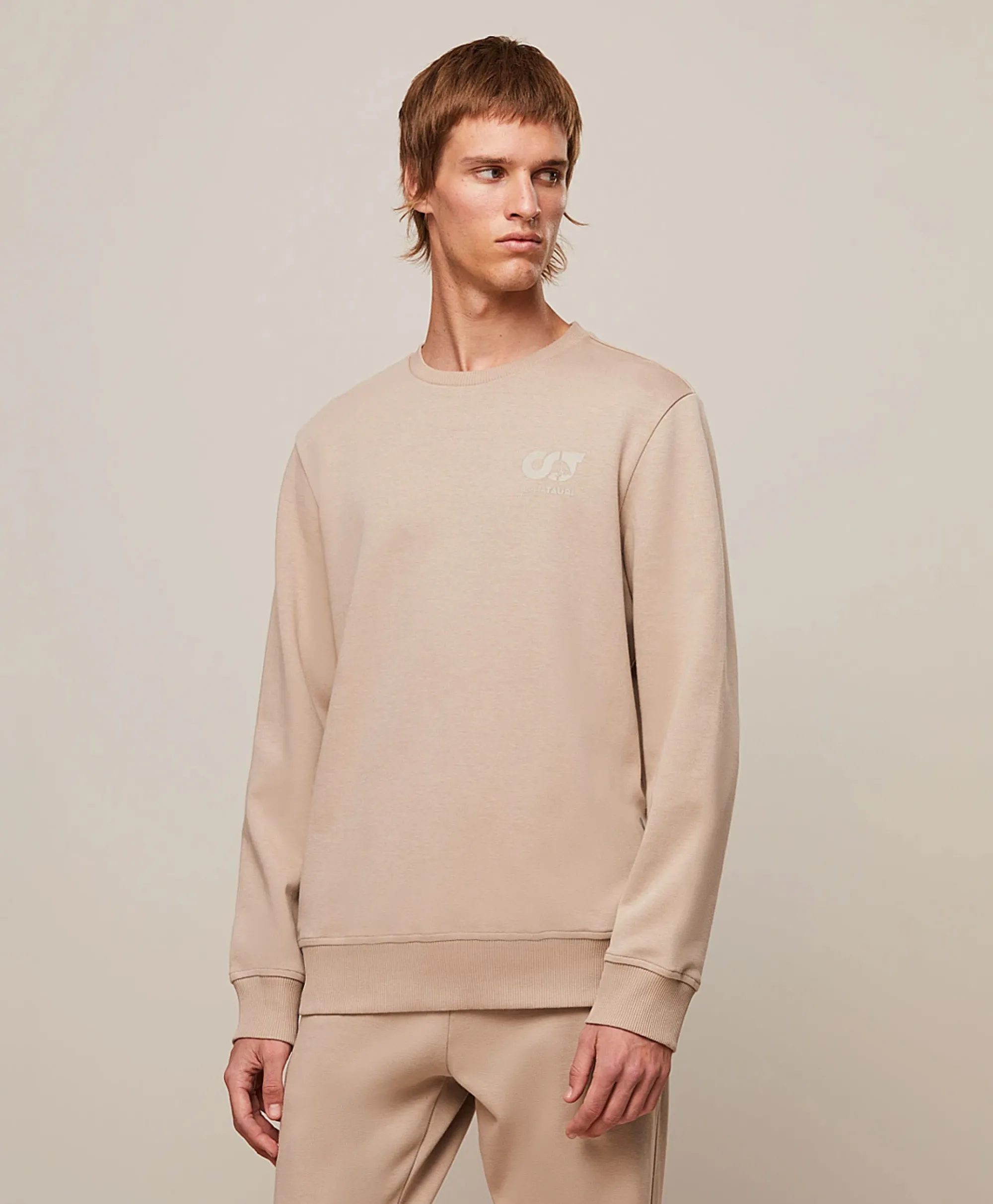 Alpha Tauri Pullover Ata Serua Beige*Heren Truien