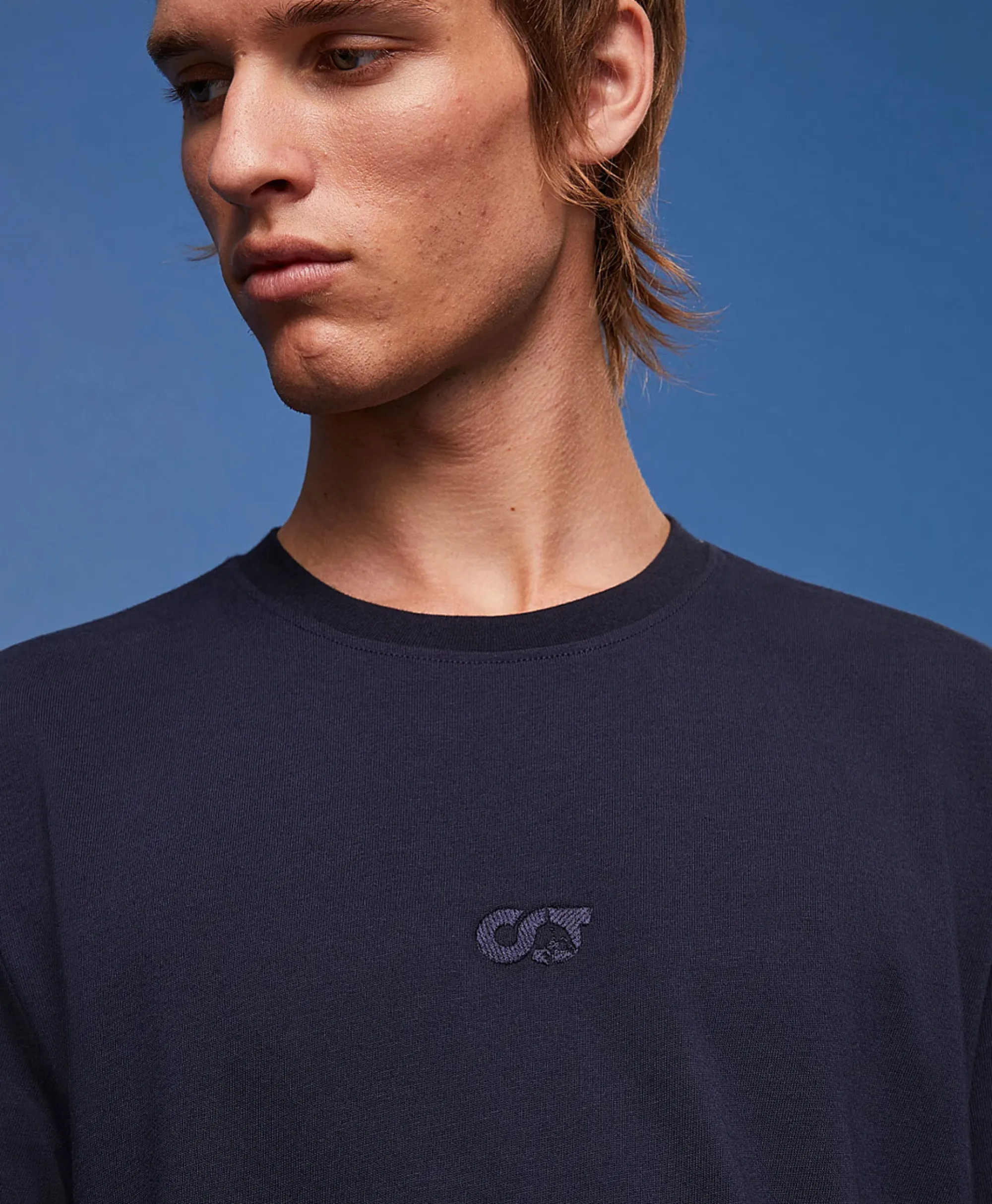 Alpha Tauri T-Shirt Korte Mouw Ata Janso Blauw*Heren T-Shirts