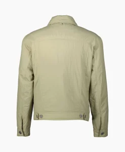 Ami Paris Jack Padded Trucker Zand*Heren Jassen