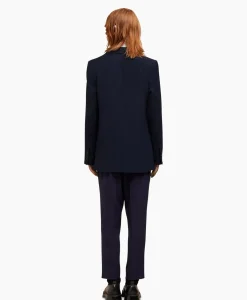Ami Paris Jack Two Buttons Wool Viscose Twill Donker Blauw*Heren Jassen