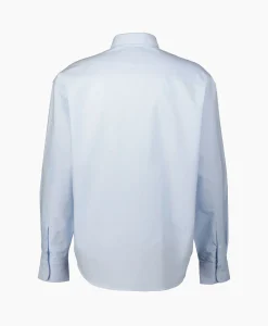 Ami Paris Overhemd Boxy Fit Licht Blauw*Heren Overhemden