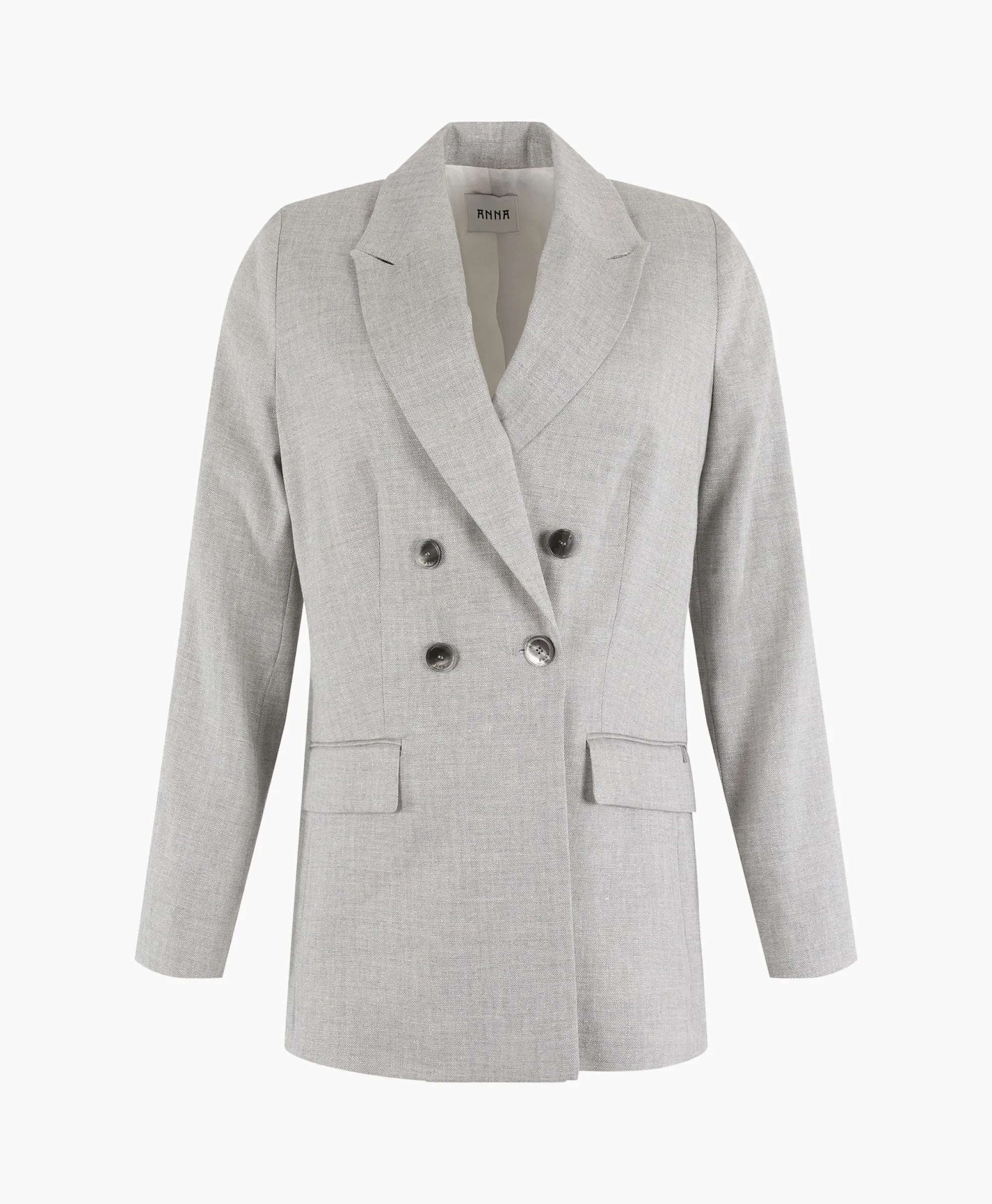 Anna Van Toor Gilet 33A01-02610 Zilver*Dames Gilets