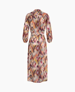 Anna Van Toor Jurk 26A06-03658 Zand*Dames Jurken