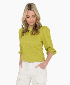 Anna Van Toor Pullover 34A09-02850 Groen*Dames Truien