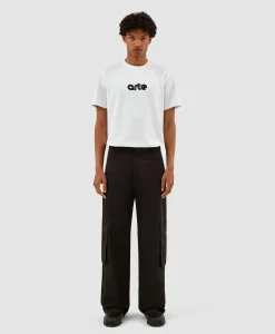 Arte Antwerp Broek Nylon Double Knee Pocket Zwart*Heren Broeken