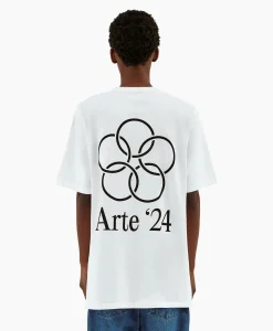 Arte Antwerp T-Shirt Korte Mouw Arte'24 Circles Back Wit*Heren T-Shirts
