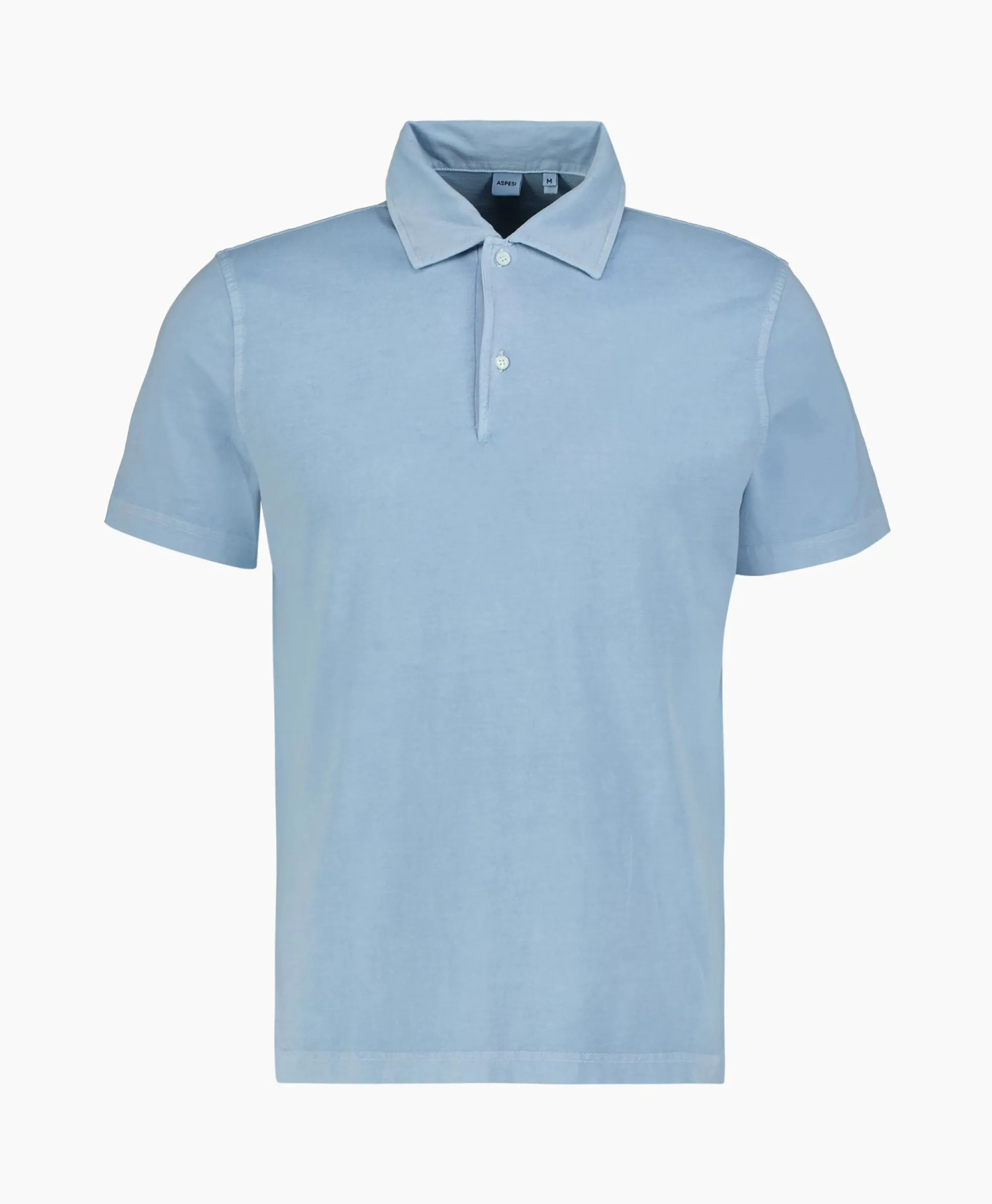 Aspesi Polo Mod.Ay15 Licht Blauw*Heren Polo's