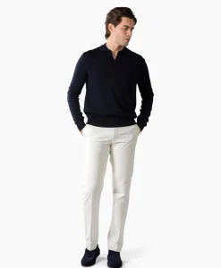 Aurelien Pullover Buttonless Polo L Donker Blauw*Heren Truien