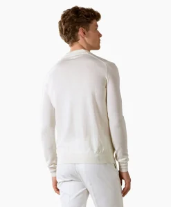 Aurelien Pullover Rib Zip Polos Ls Ivoor / Naturel*Heren Truien
