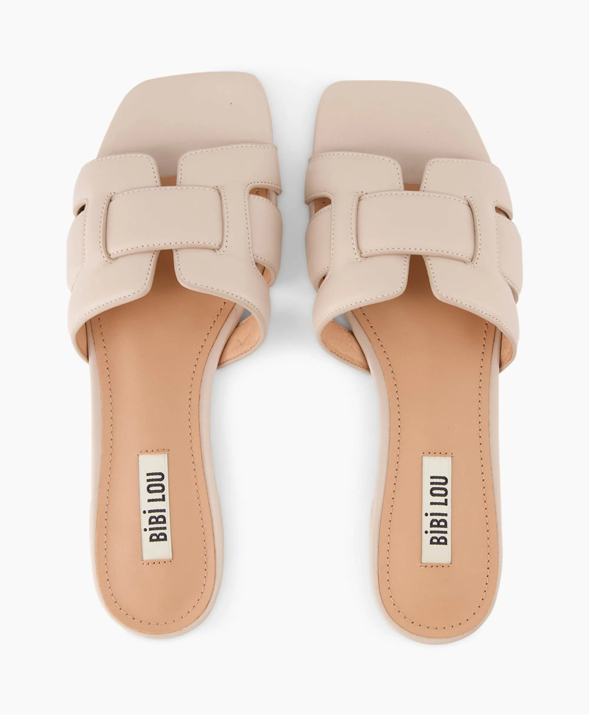 Bibi Lou Sandaal Zonder Hak Leather Blauw*Dames Sandalen