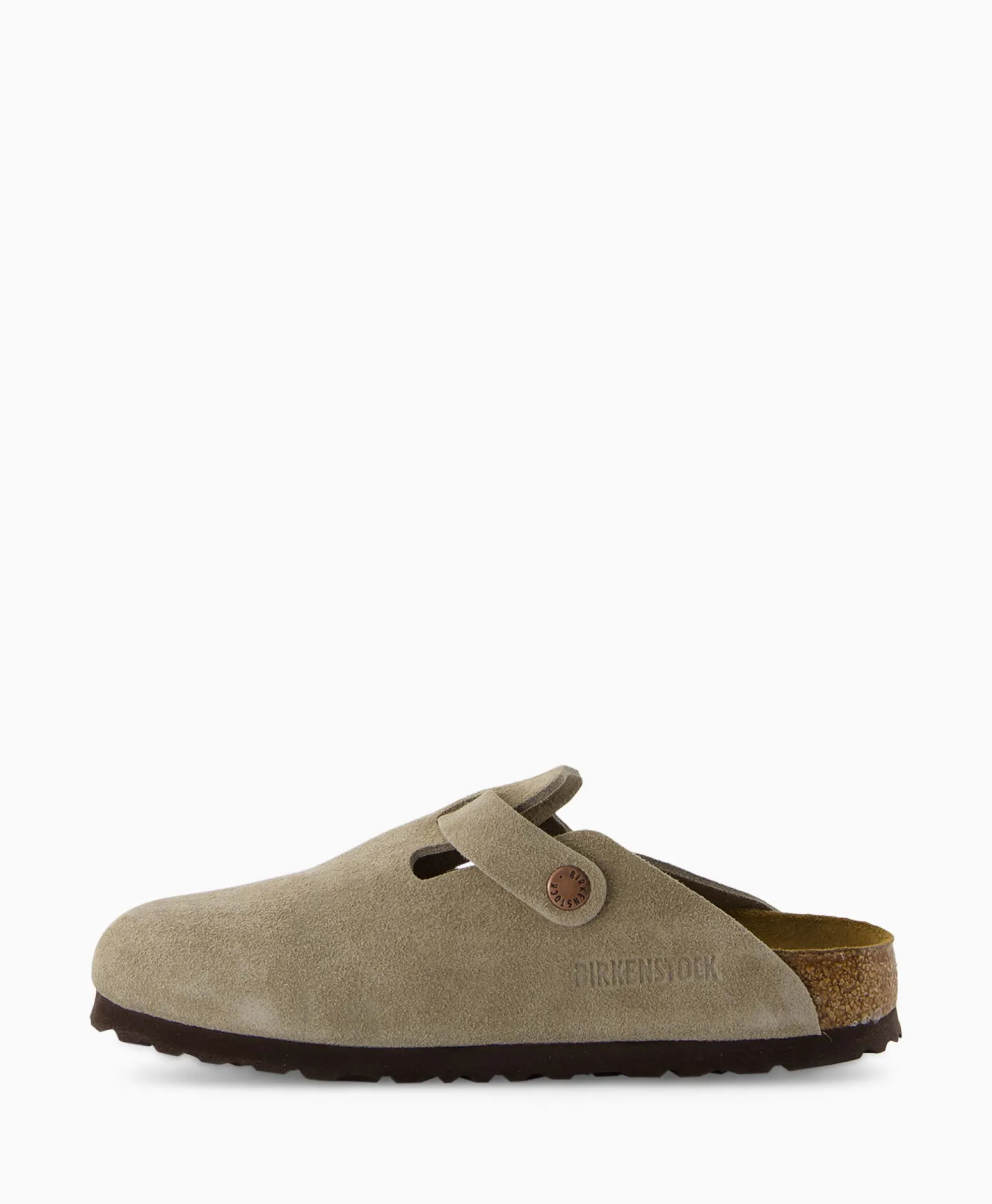 Birkenstock Instapper Boston Sfb Taupe*Heren Instappers