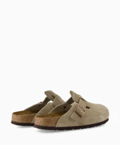 Birkenstock Instapper Boston Sfb Taupe*Heren Instappers
