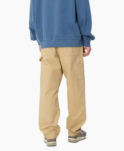 Carhartt Wip Cargobroek Single Knee Beige*Heren Broeken