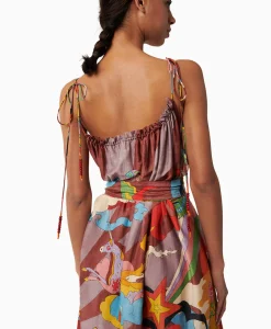 Chufy Maxi Jurk Rain Bordeaux*Dames Bruiloftskleding