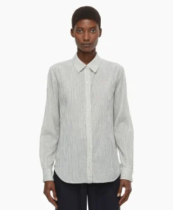 Closed Blouse Long Sleeve Ecru*Dames Blouses