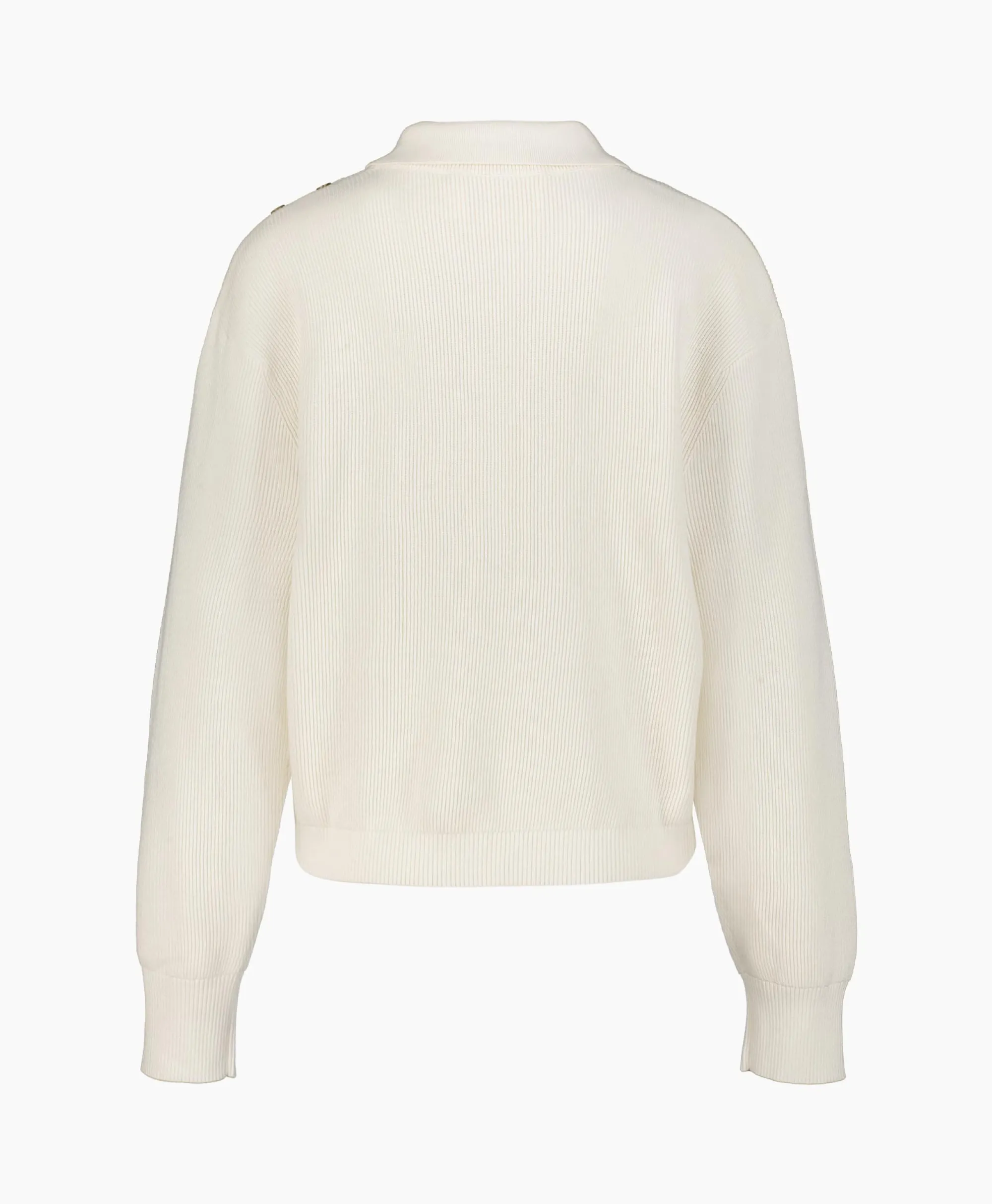 Closed Pullover Cropped Polo Off White*Dames Truien