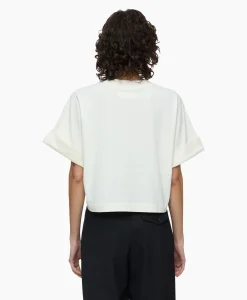 Closed T-Shirt Korte Mouw Turn Up Ecru*Dames T-Shirts & Tops