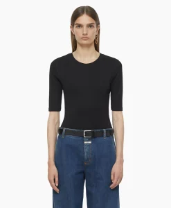 Closed T-Shirt Korte Mouw Crewneck Short Sleeve Zwart*Dames T-Shirts & Tops