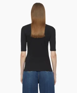 Closed T-Shirt Korte Mouw Crewneck Short Sleeve Zwart*Dames T-Shirts & Tops