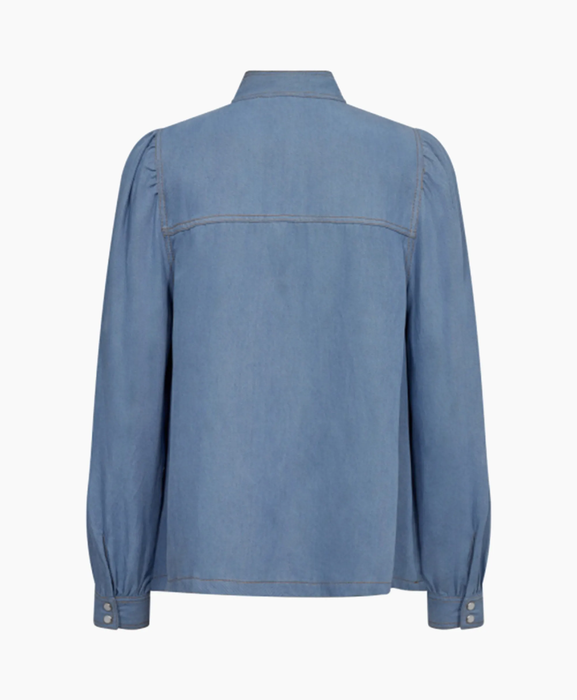 Co'couture Co'Couture Blouse Titus Denim Blow Blauw*Dames Blouses