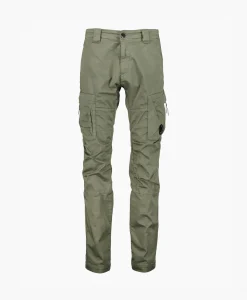 Cp Company Cargobroek Stetch Sateen Ergonomic Groen*Heren Broeken