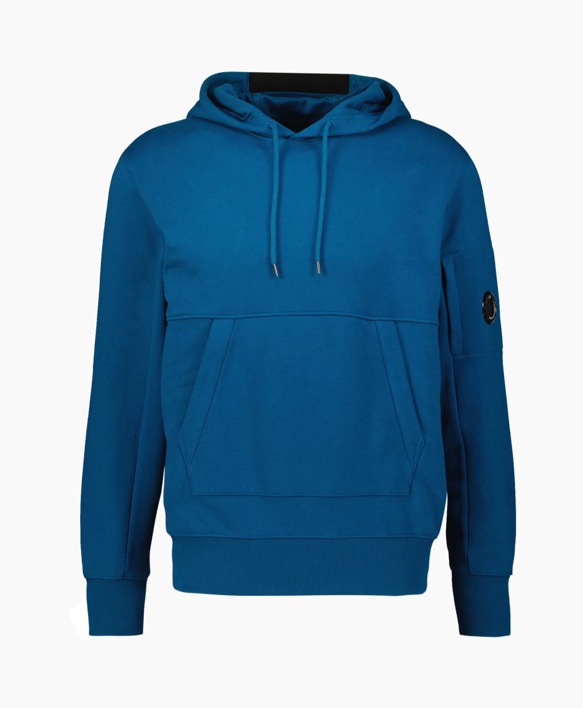 Cp Company Hoodie Diagonal Raised Fleece Blauw*Heren Truien