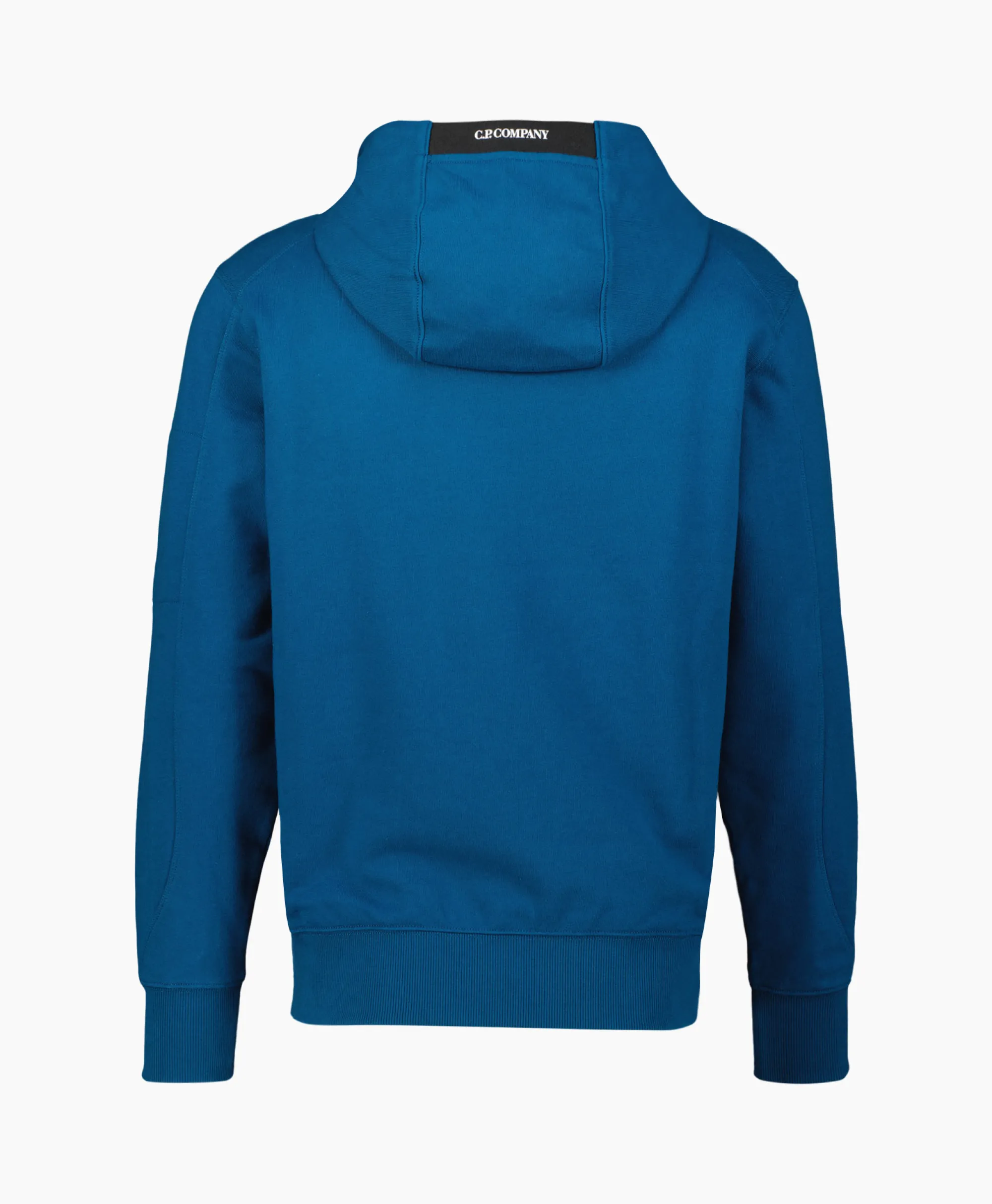Cp Company Hoodie Diagonal Raised Fleece Blauw*Heren Truien