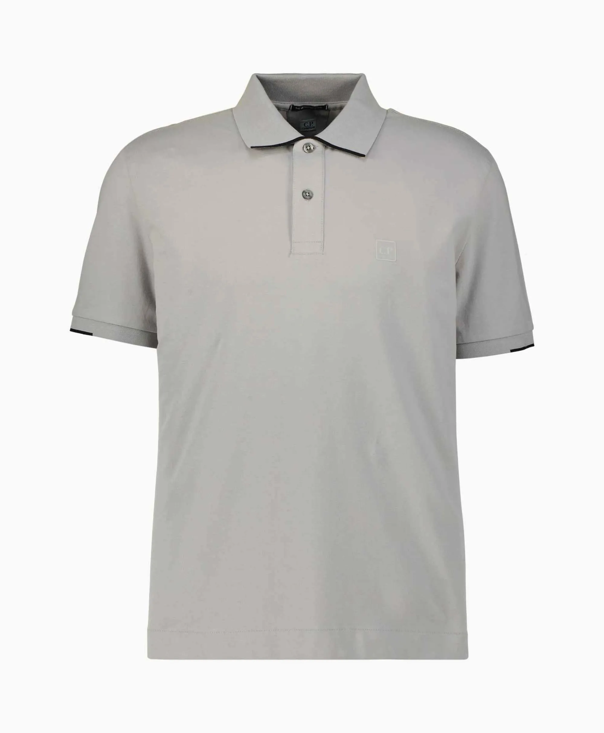 Cp Company Polo Metropolis Stretch Piquet Grijs*Heren Polo's