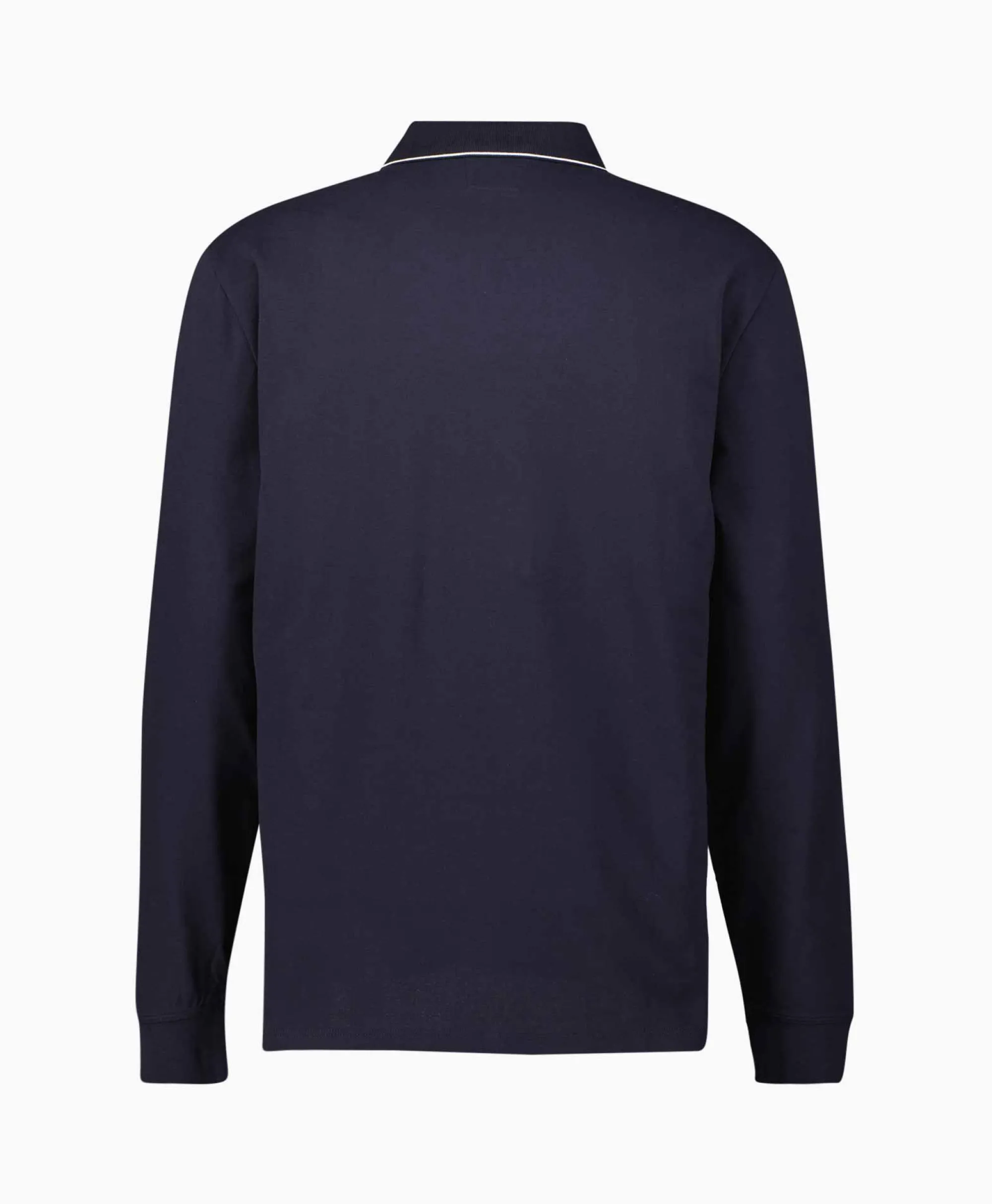Cp Company Polo Stretch Piquet Regular Long Sleeve Donker Blauw*Heren Polo's