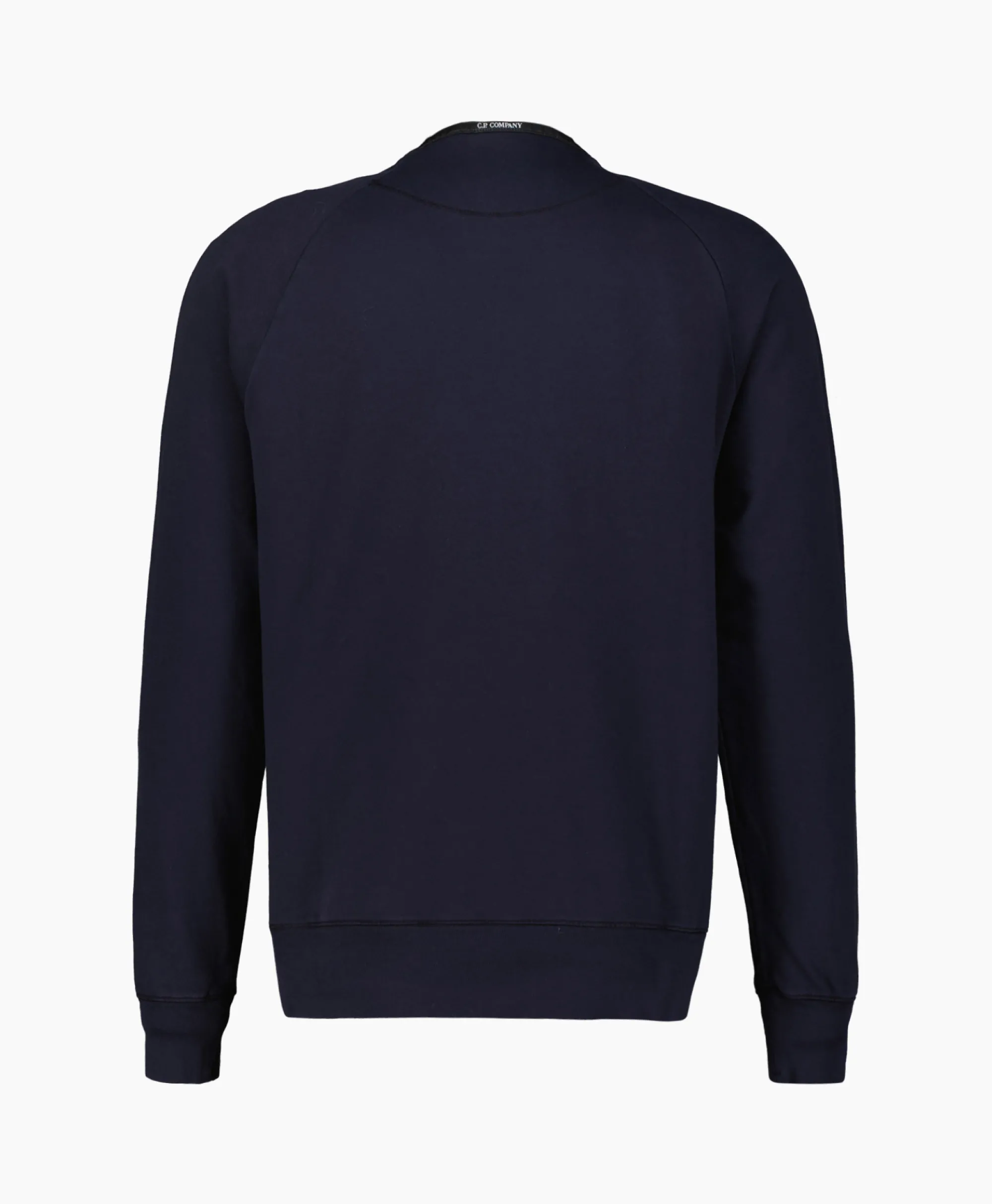 Cp Company Sweater Light Fleece Logo Donker Blauw*Heren Truien