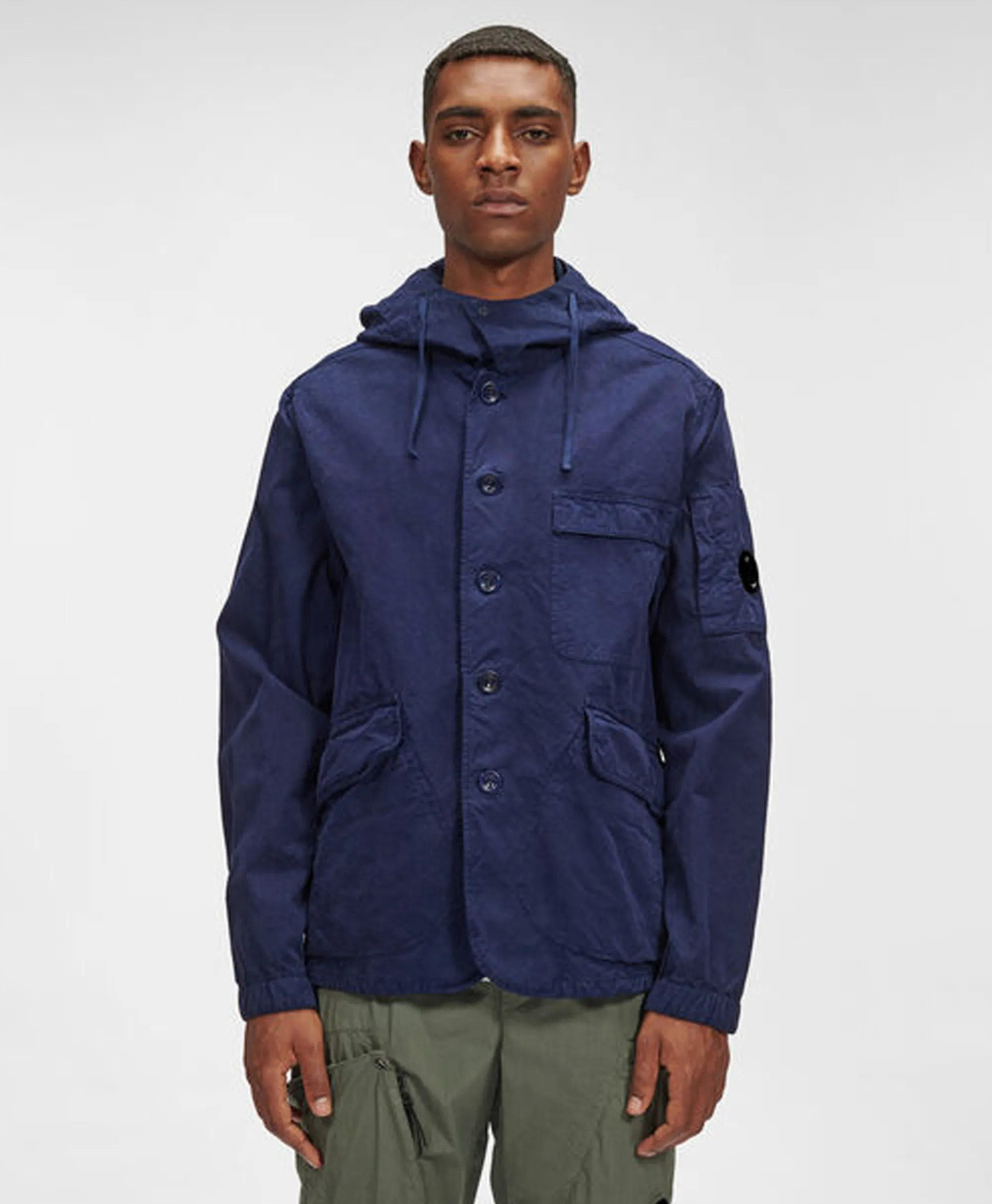 Cp Company Vest B Hooded Jacket Donker Blauw*Heren Jassen