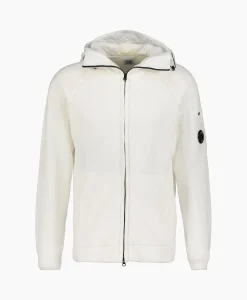 Cp Company Vest Cotton Mixed Hooded Knit Wit*Heren Vesten