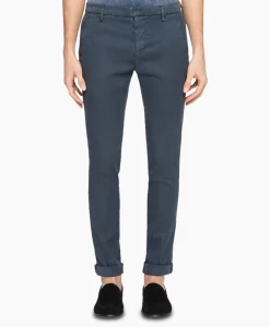 Dondup Pantalon Gaubert Slimfit Blauw*Heren Broeken
