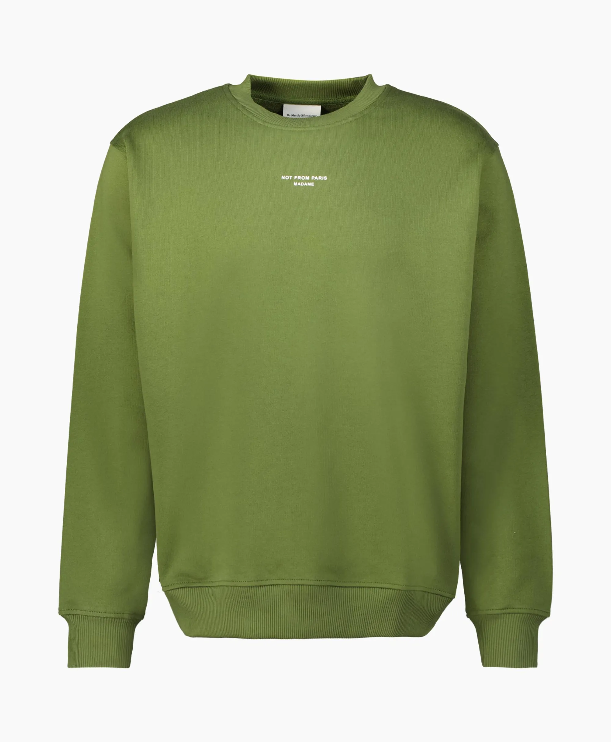 Drole De Monsieur Sweater Le Sweatshirt Slogan Khaki*Heren Truien