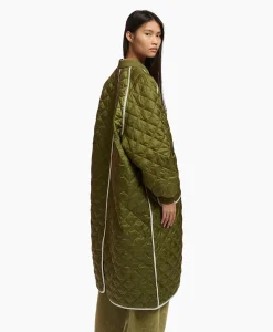 Essentiel Antwerp Gewatteerde Jas Fried Olijf*Dames Jassen