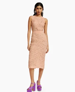 Essentiel Antwerp Midi Jurk Emery Pink*Dames Bruiloftskleding