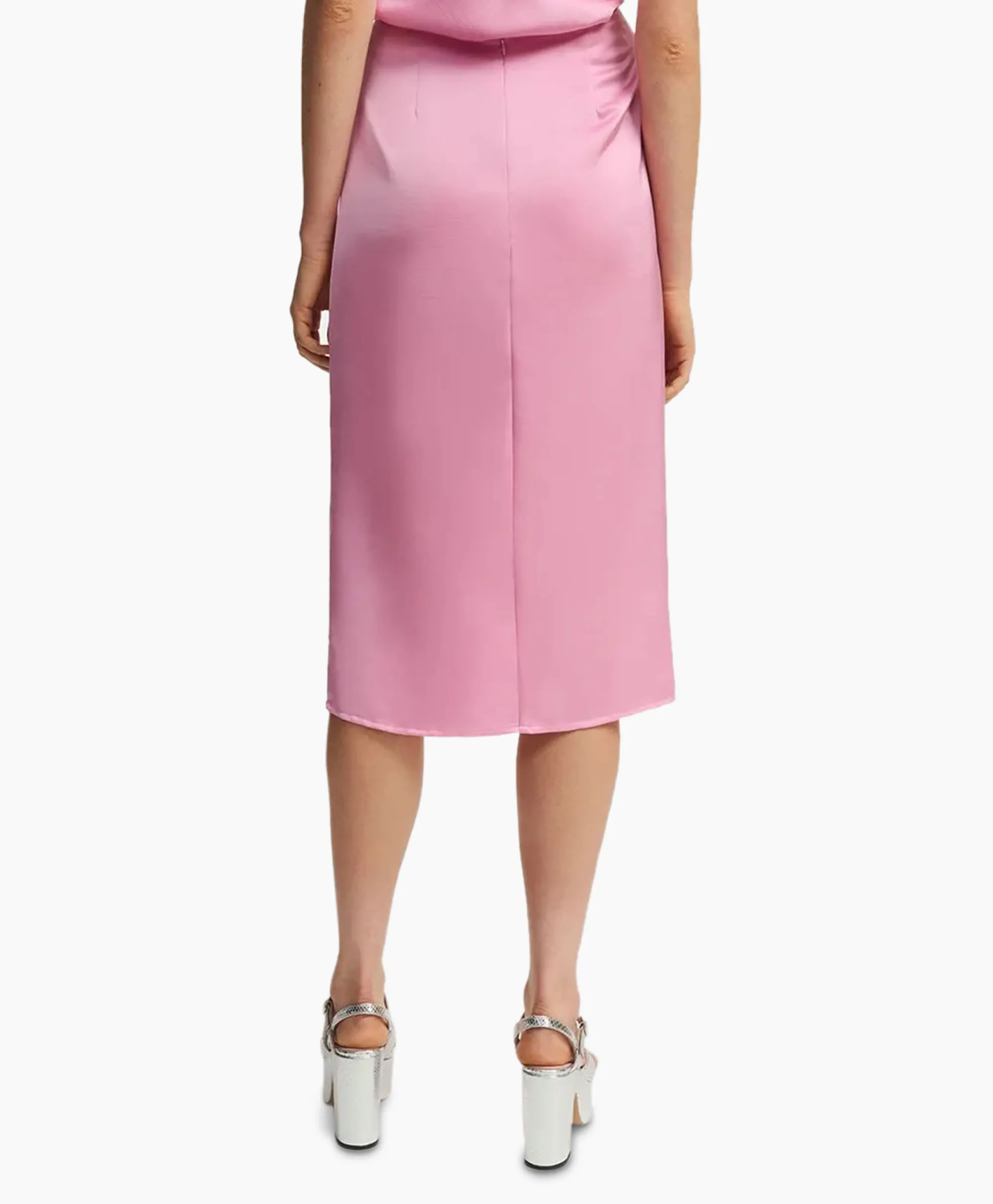 Essentiel Antwerp Midi Rok Fondue Pink*Dames Rokken