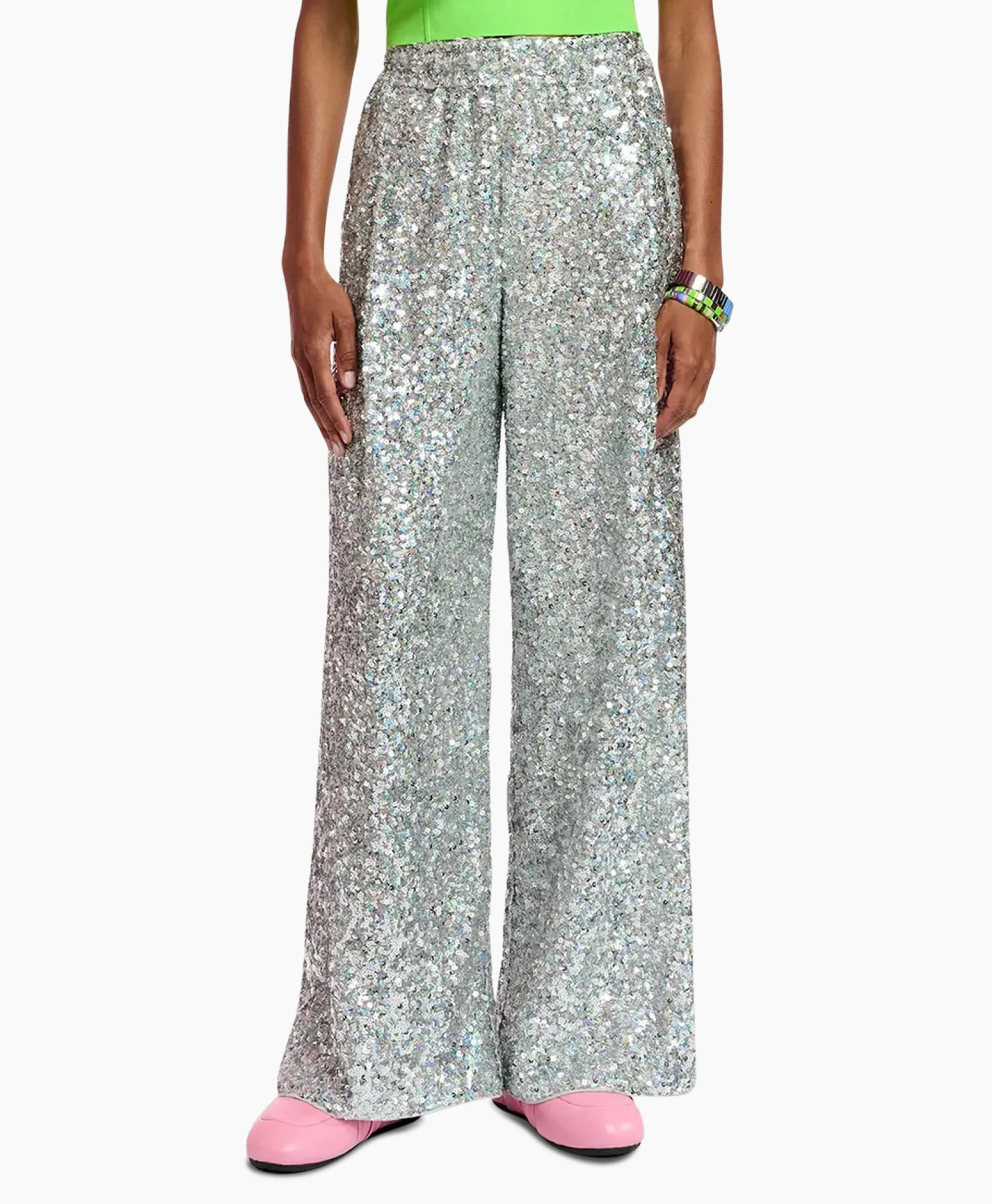 Essentiel Antwerp Pantalon Fences Zilver*Dames Broeken