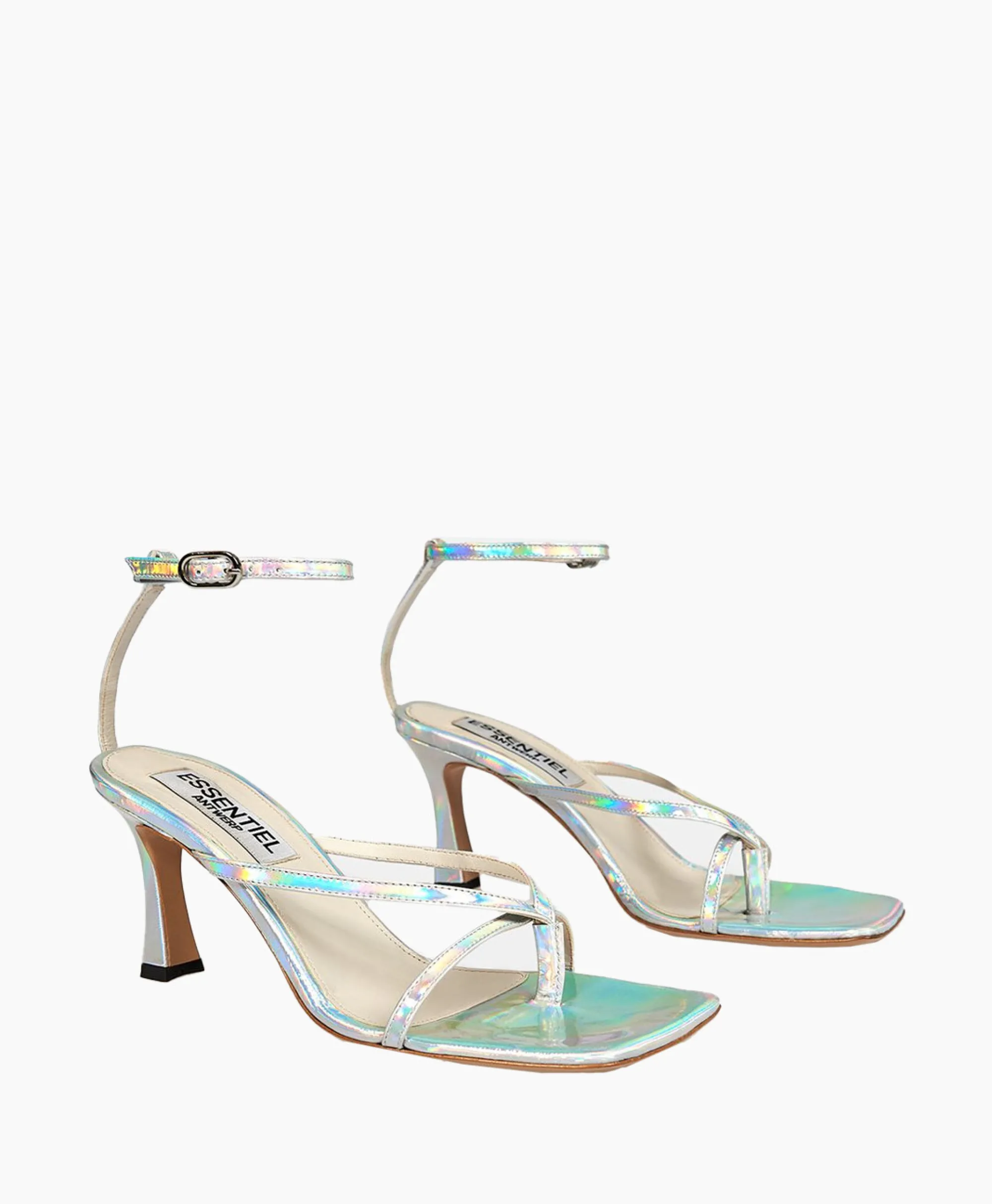 Essentiel Antwerp Sandaal Met Hak Dilver Zilver*Dames Sandalen