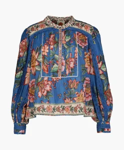 Farm Rio Blouse Wonderful Bouquet Blue Blauw*Dames Blouses