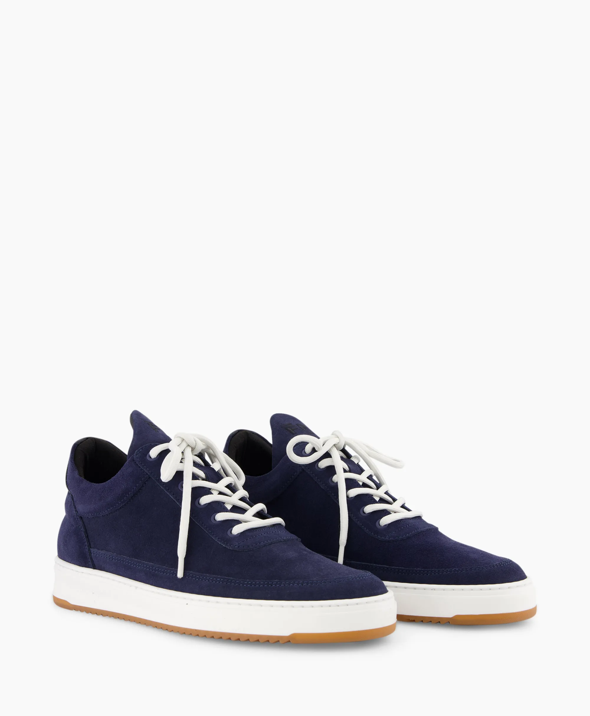 Filling Pieces Sneaker Low Top Suede Donker Blauw*Heren Sneakers