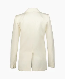 Forte_forte Blazer Jacket Diagonal Structure Couture Ecru*Dames Blazers