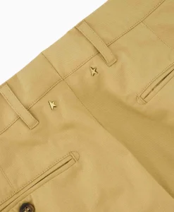Golden Goose Broek Golden M's Chino Cotton Comfort Beige*Heren Broeken